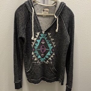 Billabong Charcoal Aztec Hoodie